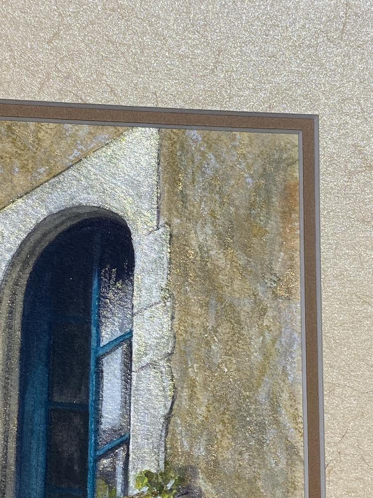 Open Invitation- Paris Original Watercolor Painting by Lotus MacDowell, Artworks WV.  Balconies are usually found in areas where buildings have been constructed with no green areas. This was very common 100 to 300 years ago or more, but the way people would bring the beauty of nature to their home was to have a profusion of plants and flowers on their balconies. It gave them a sense of having nature right there to enjoy even though they were right in the city.